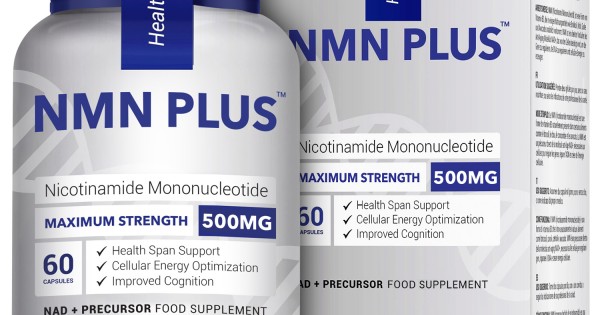 NMN PLUS Maximum Strength NMN Capsules, 500mg, NAD+ Levels , 60 ...